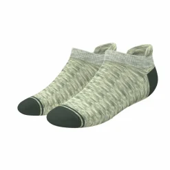 The Illusion - Green Pattern Heel Hammock™ Ankle Socks