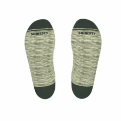 The Illusion - Green Pattern Heel Hammock™ Ankle Socks
