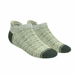 The Illusion - Green Pattern Heel Hammock™ Ankle Socks