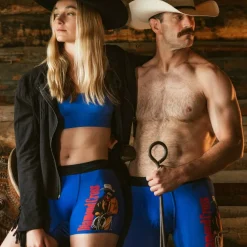 The Jackson - Blue Cowboy Shinesty x Diamond Cross Ranch Women’s Boxers