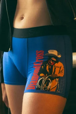 The Jackson - Blue Cowboy Shinesty x Diamond Cross Ranch Women’s Boxers