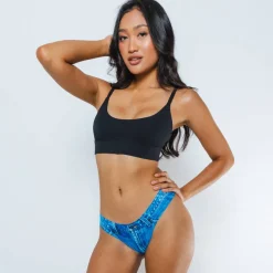 The Jeanstring - Denim Print Seamless Thong