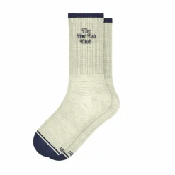 The Jet Set - Hot Tub Club Oatmeal Heel Hammock™ Crew Socks