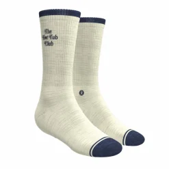 The Jet Set - Hot Tub Club Oatmeal Heel Hammock™ Crew Socks