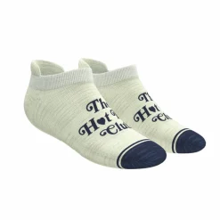 The Jet Set - Hot Tub Club Oatmeal Heel Hammock™ Ankle Socks