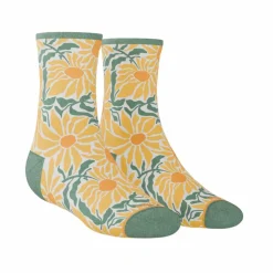 The June Bug - Sunflower Heel Hammock™ Quarter Crew Socks