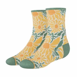 The June Bug - Sunflower Heel Hammock™ Quarter Crew Socks