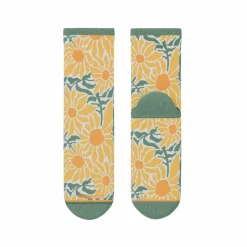 The June Bug - Sunflower Heel Hammock™ Quarter Crew Socks