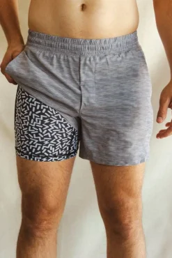 The Junk Trunks - Grey Ball Hammock® 5 Inch Athletic Shorts