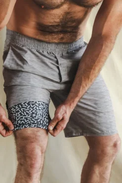 The Junk Trunks - Grey Ball Hammock® 7 Inch Athletic Shorts