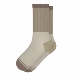 The Khaki - Tan Color Block Heel Hammock™ Crew Socks