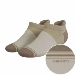 The Khaki - Tan Color Block Heel Hammock™ Ankle Socks