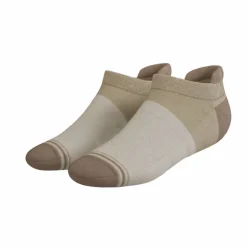 The Khaki - Tan Color Block Heel Hammock™ Ankle Socks