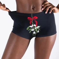 The Kiss Me There - Mistletoe Boyshort Underwear