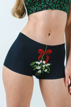 The Kiss Me There - Mistletoe Boyshort Underwear