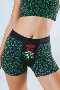 The Kiss Me There - Mistletoe Women’s Boxers