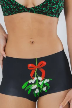 The Kiss Me There - Mistletoe Women’s Seamless Boyshort