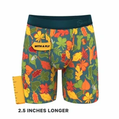The Leaf Peeps - Naughty Leaves Ball Hammock® Boxer - Long Leg