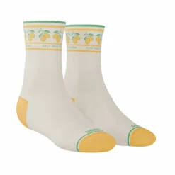 The Lemon Zest - Limoncello Heel Hammock™ Quarter Crew Socks