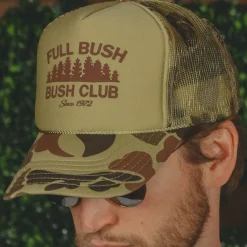 The Let It Grow - Camo Full Bush Bush Club Trucker Hat