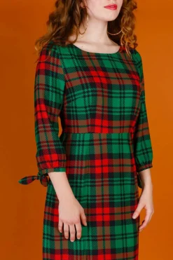 The Lincoln Log Love Lady - Midi Christmas Dress