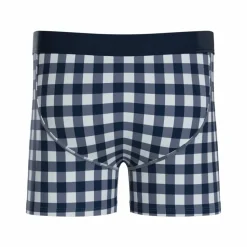 The Mad for Plaid - Navy Gingham Youth Boxer Briefs