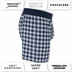 The Mad for Plaid - Navy Gingham Boxers