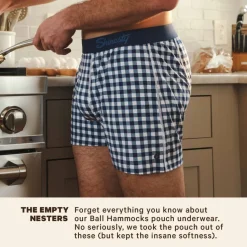 The Mad for Plaid - Navy Gingham Boxers