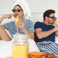 The Mad for Plaid - Navy Gingham SleepDeep™ Men’s Pajama Joggers
