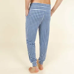 The Mad for Plaid - Navy Gingham SleepDeep™ Men’s Pajama Joggers