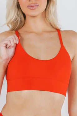The Maraschino - Flame Scarlet Red Boob Hammock™ Scoop Bralette