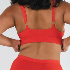 The Maraschino - Flame Scarlet Red Boob Hammock™ Plunge Bralette