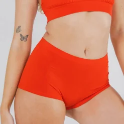 The Maraschino - Flame Scarlet Red Modal Boyshort Underwear