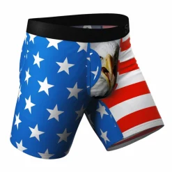 The Mascot - American Flag Ball Hammock® Boxer - Long Leg