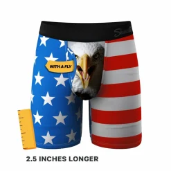 The Mascot - American Flag Ball Hammock® Boxer - Long Leg