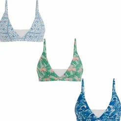 The Mediterranean Mischief - Boob Hammock™ Triangle Bralette 3 Pack