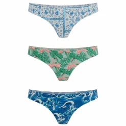 The Mediterranean Mischief - Women's Thong Underwear 3 Pack