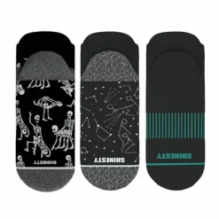 The Mostly Black - Heel Hammock™ Ankle Socks 3 Pack