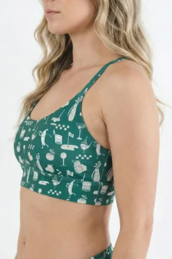 The Mulligan - Green Golf Boob Hammock™ Scoop Bralette