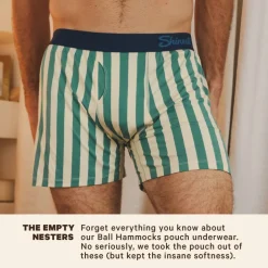 The Nantucket - Green Dock Stripe Boxers