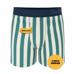 The Nantucket - Green Dock Stripe Boxers