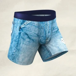 The Never Nude - Denim paradICE™ Cooling Ball Hammock® Pouch Underwear