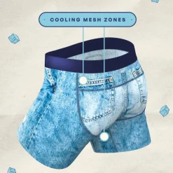 The Never Nude - Denim paradICE™ Cooling Ball Hammock® Pouch Underwear