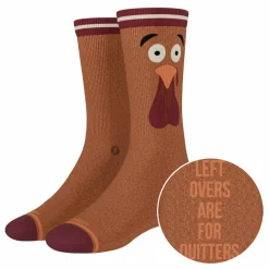 The No Leftovers - Thanksgiving Turkey Heel Hammock™ Crew Socks