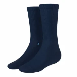 The Ocean Blue - Chambray Heather Heel Hammock™ Crew Socks