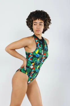 The 5 O'Clock Somewhere - Margaritaville® Zip Up One Piece Swimsuit
