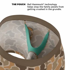 The Out Of Sight - Light Duck Camo Ball Hammock® Pouch Underwear With Fly