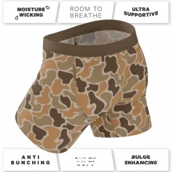 The Out Of Sight - Light Duck Camo Ball Hammock® Pouch Underwear With Fly