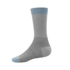 The Pacific Blue - Blue Grey Tri Color Block Heel Hammock™ Crew Socks 3 Pack