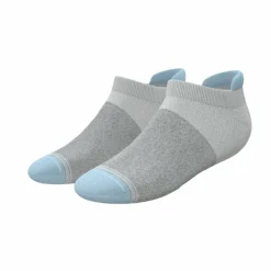 The Pacific Blue - Tri Color Block Heel Hammock™ Ankle Socks